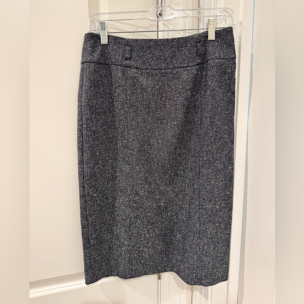 Women’s New York and Company Charcoal Tweed Style Pencil Skirt